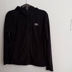 The North Face Black Zip-Up Fleece with hood